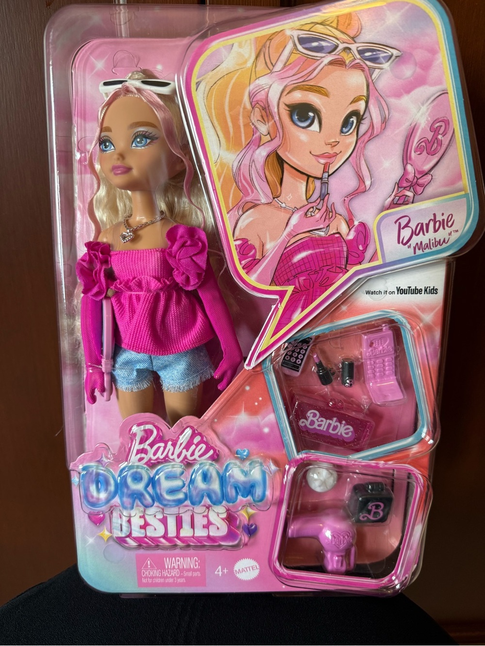 Barbie Doll in Hot Pink Top with Light Blonde Hair